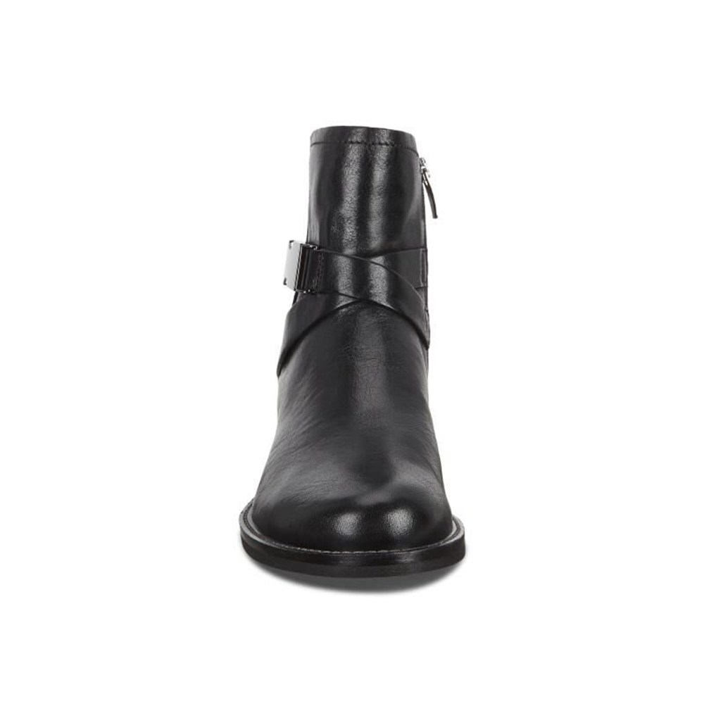 Womens Boots - ECCO Sartorelle 25 Buckled - Black - 6578IAJEN